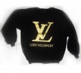 LV Lord Voldemort Harry Potter Gold Ink Crewneck Sweatshirt (Black)